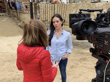 Edith Bracho-Sanchez interviews a source in Tijuana, Mexico in 2019. Image: CourtesyEdith Bracho-Sanchez interviews a source in Tijuana, Mexico in 2019. Image: CourtesyEdith Bracho-Sanchez interviews a source in Tijuana, Mexico in 2019.