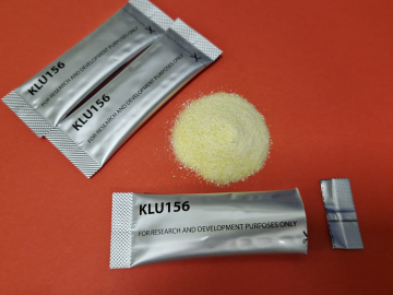 GanLum product sachets and granules at Novartis manufacturing site in Slovenia