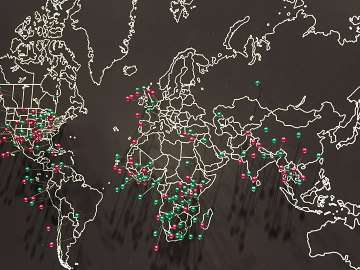 GHN's map of attendees at the ASTMH Annual Meeting