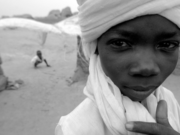 A young refugee from Darfur in the Kounoungo camp in eastern Chad.