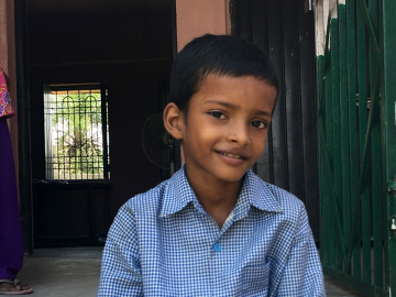 Ankitkumar, an 8-year-old boy in India's Bihar State