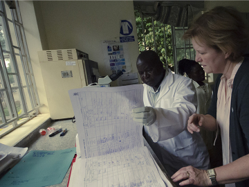 Marian Wentworth visits the Soroti Regional Referral Hospital in Mbale, Uganda
