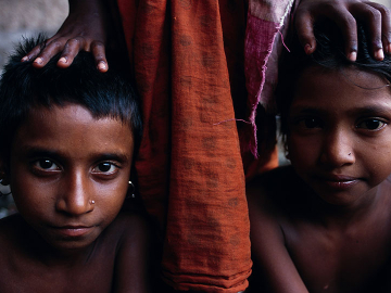 Young children from Bangladesh who migrated with their parents to Indian city of Calcutta in search of better life.