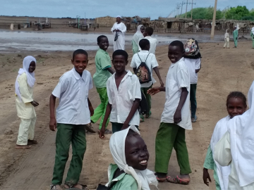Children in Sennar State, Sudan, a country afflicted by mycetoma.