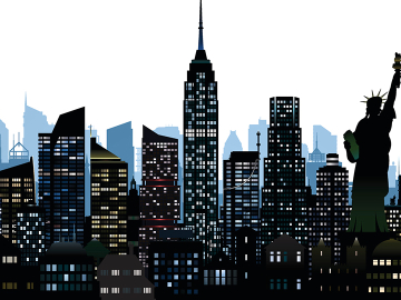NYC skyline illustration