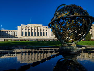 The Palais des Nations: The main UN building in Geneva, Switzerland on December 6, 2012.