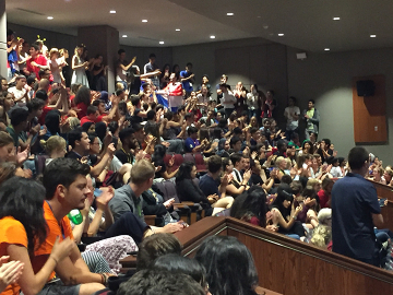 IFMSA students gathered in Montréal for an always-lively general assembly session.