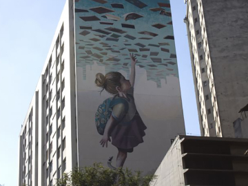 Although Brazilians have the right to education, as illustrated by this artwork on a São Paulo building, it is still out of reach for many—including, too often, people with autism.