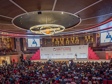Plenary session at the International Conference on Family Planning in Kigali, Rwanda. Image Courtesy of the Government of Rwanda.