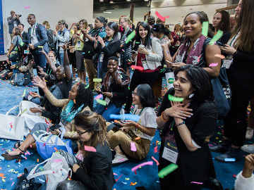 Attendees at a Women Deliver Power Stage event