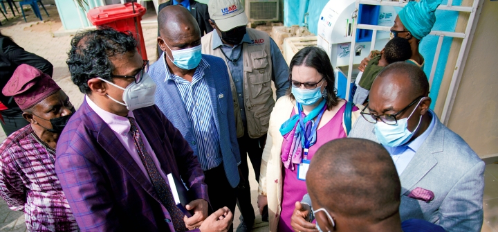 In his first months on the job, Dr. Gawande traveled to Nigeria where USAID is working with local partners to accelerate COVID vaccination rates and ensure distribution of medications for neglected tropical diseases, as well as partnering with Gavi on routine childhood immunizations. 