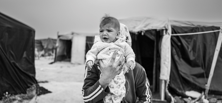 Informal Syrian tented settlement in Jordan. April 2022. Dalia Naber.