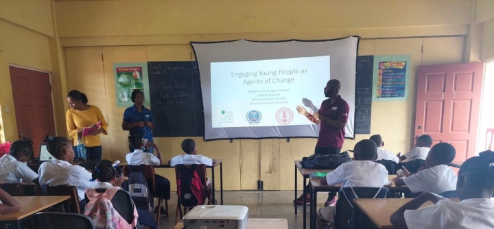 Engaging students in Grenada. Nikita Cudjoe