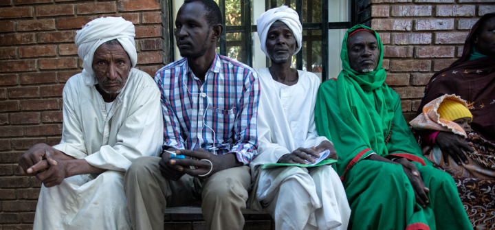 Men suffering from mycetoma