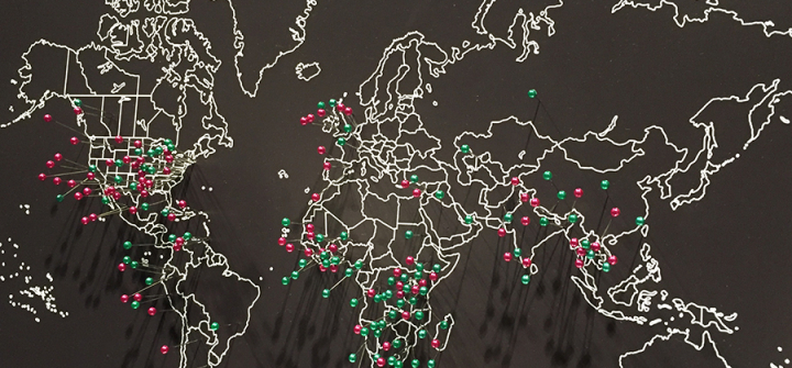 GHN's map of attendees at the ASTMH Annual Meeting