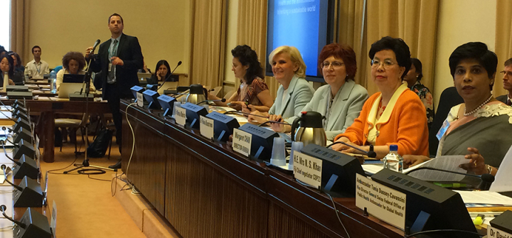 Margaret Chan and others at 052617 environment briefing