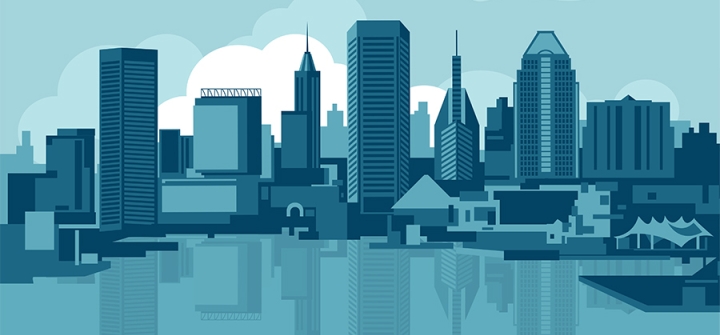 Illustration of the Baltimore skyline by mauromod (iStock)