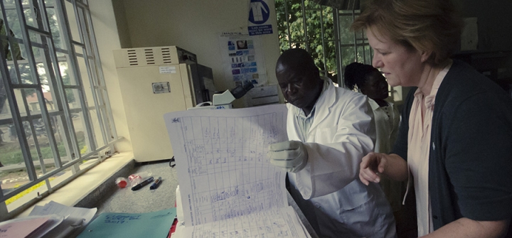 Marian Wentworth visits the Soroti Regional Referral Hospital in Mbale, Uganda