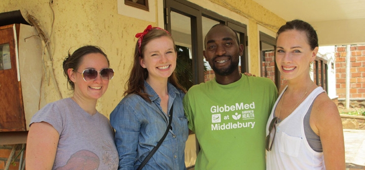 Barbara Bush with Global Health Corps fellows in East Africa