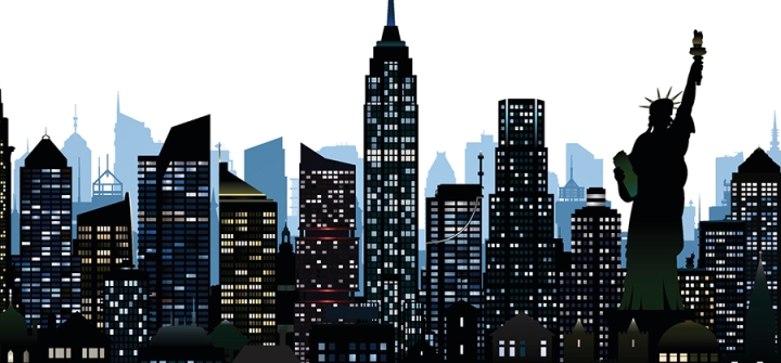 NYC skyline illustration