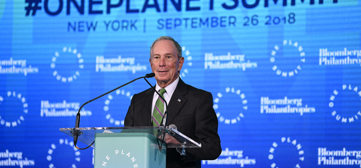 Michael R. Bloomberg at the One Planet Summit 2018