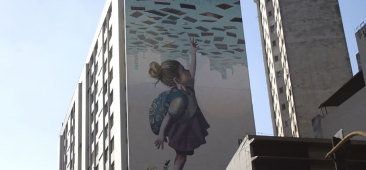 Although Brazilians have the right to education, as illustrated by this artwork on a São Paulo building, it is still out of reach for many—including, too often, people with autism. 