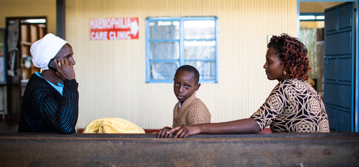 A newly established clinic at the Muranga District Hospital extends hemophilia care into Muranga County, Kenya.  