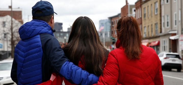 COVID-19 made the future even more uncertain for many vulnerable undocumented immigrants in Massachusetts, including this family who arrived from South America 6 years ago, photographed Mar. 24, 2020 in East Boston