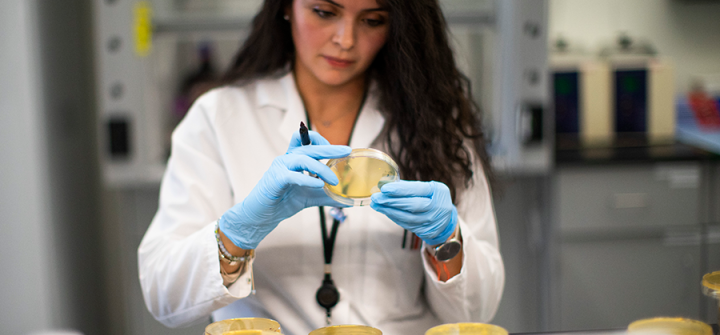 A researcher works in a lab that is developing testing for the COVID-19 coronavirus at Hackensack Meridian Health Center for Discovery and Innovation on February 28, 2020 in Nutley, New Jersey.  Image: Kena Betancur/Getty