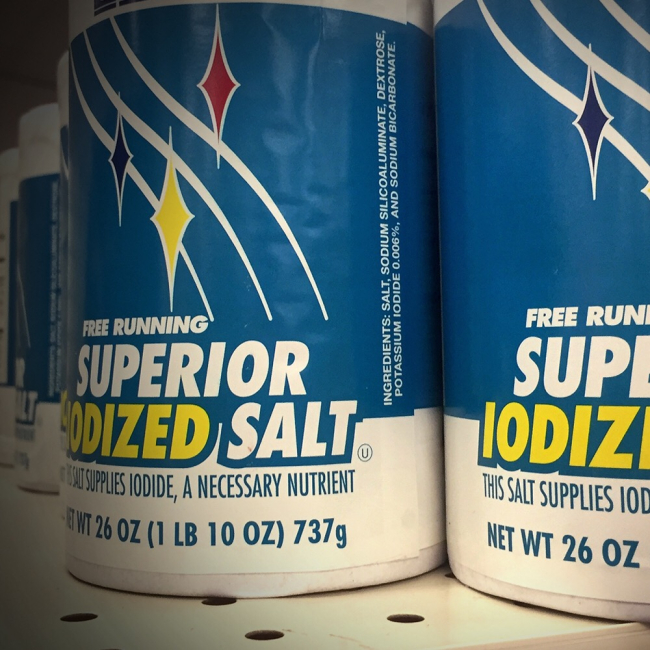 Iodized salt store