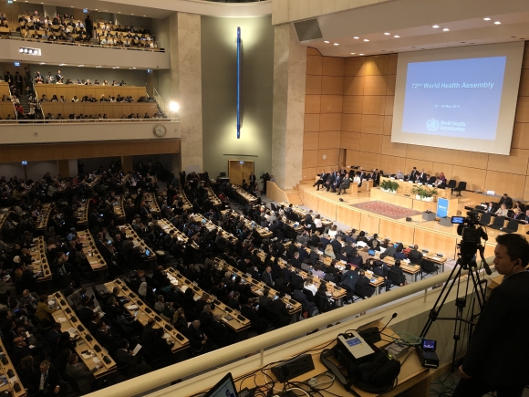 Representatives from 194 member states gather for the opening of the 72nd World Health Assembly in Geneva on May 20, 2019. Image: Brian W. Simpson