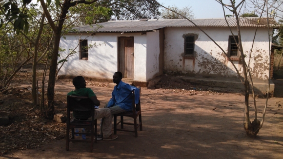 Interviewing men in rural areas in Chiradzulu, Malawi