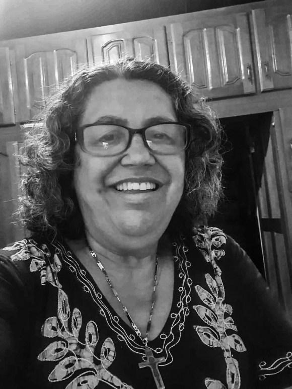 ster Ana Maria da Silva, more commonly known as Madre Maria, shares a photo wearing the cross of her congregation—the Sisters of St. Joseph of Chambery.