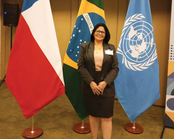 Selma Campos represented the migrant community living in Brazil at Cartagena +40 in 2024.
