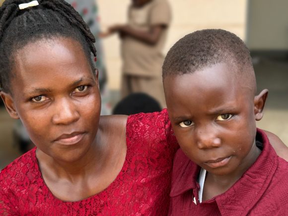 Hamida Birike with her son Blessing Kisakye Haric