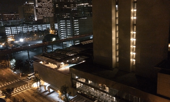 Atlanta before the dawn of #tropmed16's first full day, Monday, Nov. 14.