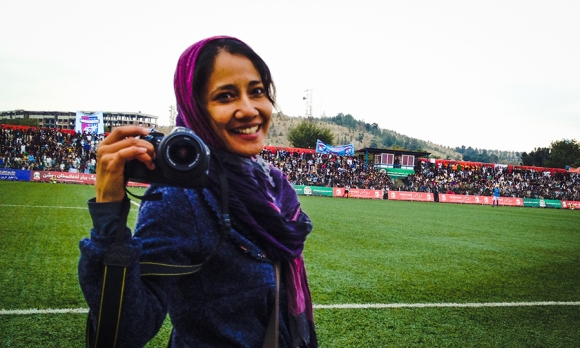 Athena Madan, winner of the 2018 Untold Global Health Stories contest, on a trip to Afghanistan