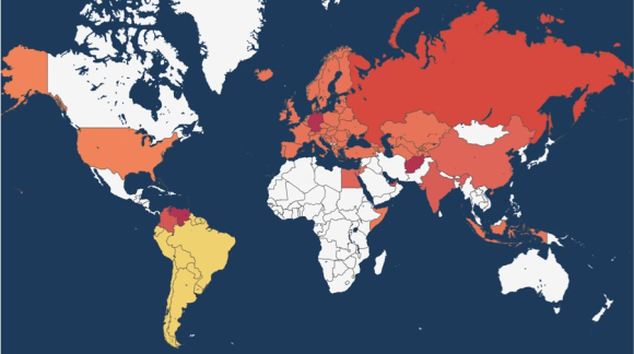 Clade X Exercise - Map showing spread as of June 17