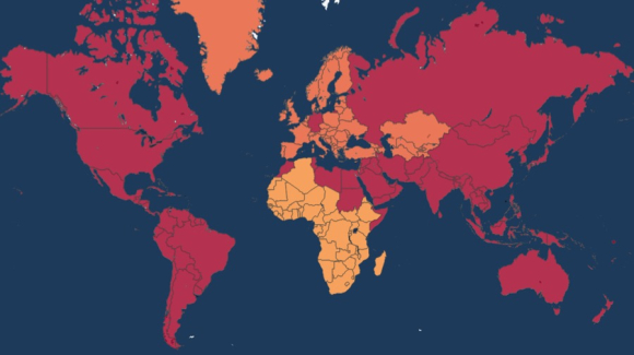 Clade X Exercise - Map showing spread as of September 15