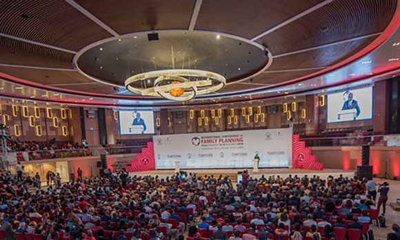 Plenary session at the International Conference on Family Planning in Kigali, Rwanda. Image Courtesy of the Government of Rwanda.