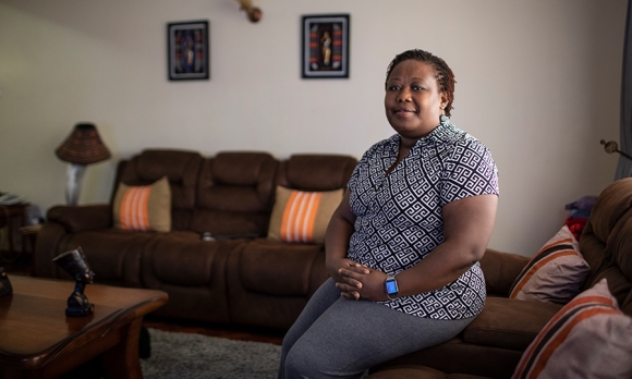 Maureen Miruka at her home in Nairobi 