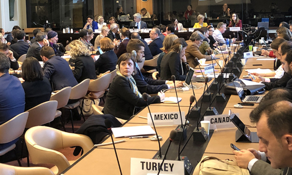 A May 21 #WHA72 side event focused on migration and health. (Image: BWS)