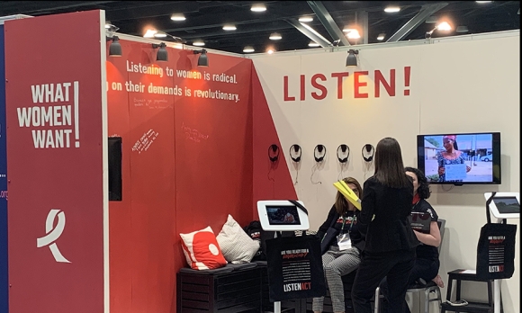 Exhibit hall at Women Deliver 2019, Vancouver
